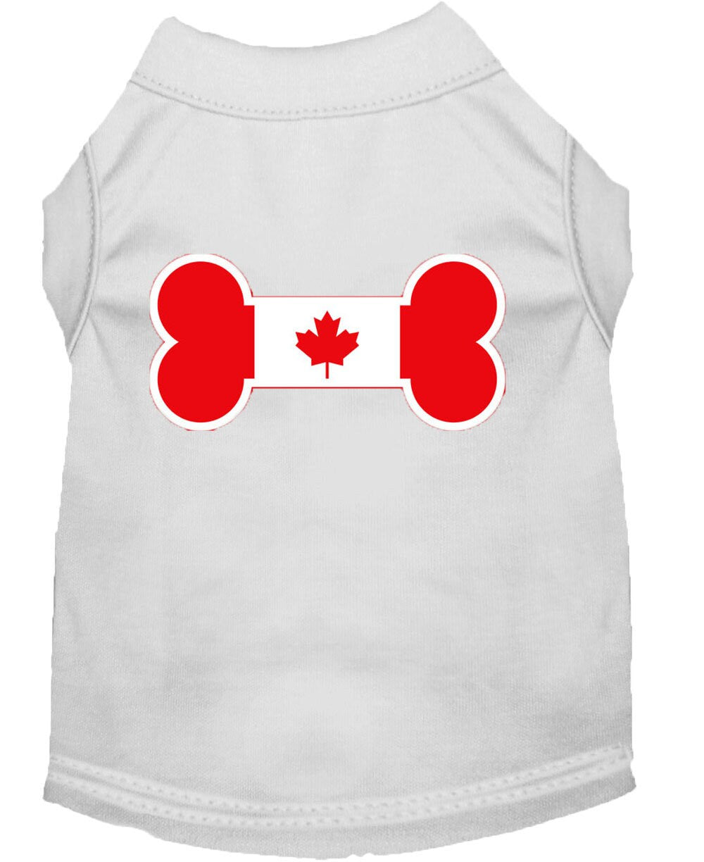 Pet Shirt "Bone Shaped Canadian Flag"
