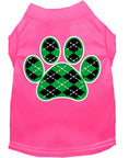 Load image into Gallery viewer, Pet Shirt "Argyle Paw Emerald Green"
