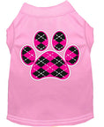 Load image into Gallery viewer, Pet Shirt "Argyle Paw Pink"
