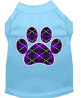 Load image into Gallery viewer, Pet Shirt "Argyle Paw Purple"
