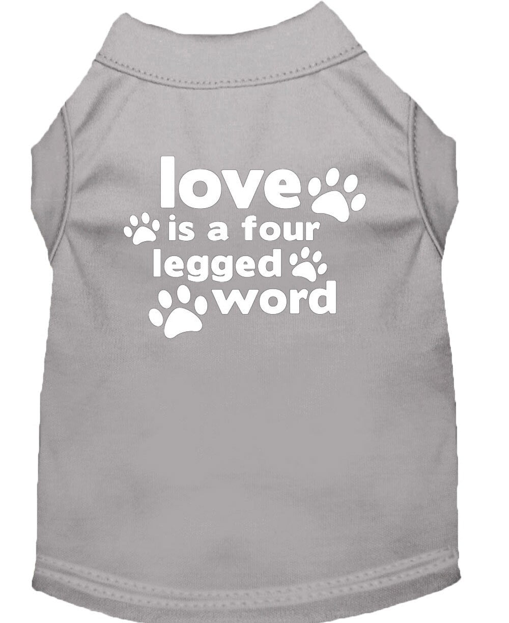Pet Shirt "Love Is A Four Legged Word"