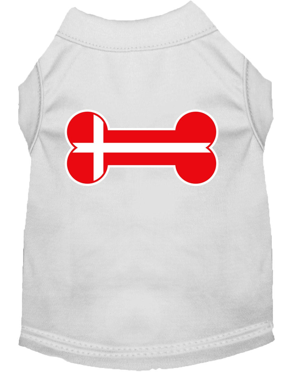 Pet Shirt "Bone Flag Denmark"