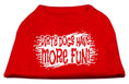 Load image into Gallery viewer, Pet Dog & Cat Shirt Screen Printed, "Dirty Dogs Have More Fun"
