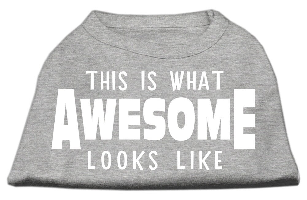 Pet Dog & Cat Shirt Screen Printed, "This Is What Awesome Looks Like"