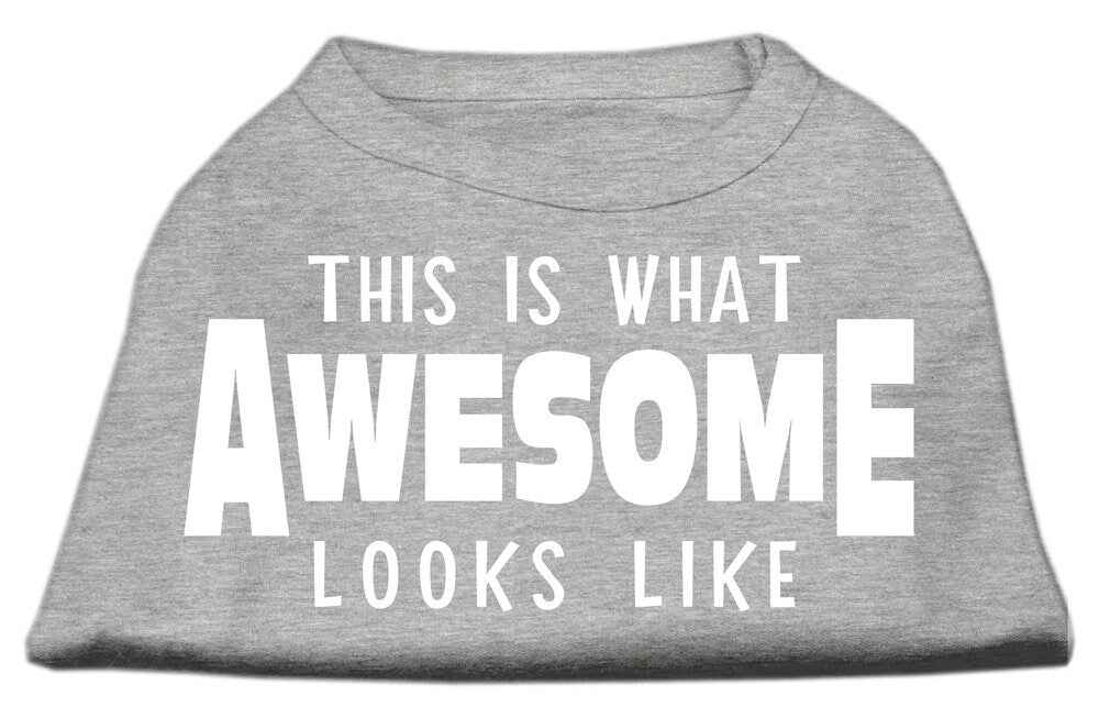 Pet Dog & Cat Shirt Screen Printed, "This Is What Awesome Looks Like"