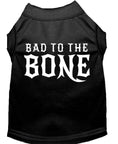 Load image into Gallery viewer, Pet Dog & Cat Shirt Screen Printed, "Bad To The Bone"

