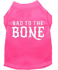 Load image into Gallery viewer, Pet Dog & Cat Shirt Screen Printed, "Bad To The Bone"

