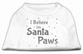 Load image into Gallery viewer, Christmas Pet Shirt, "I Believe In Santa Paws"

