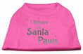 Load image into Gallery viewer, Christmas Pet Shirt, "I Believe In Santa Paws"
