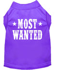 Load image into Gallery viewer, Pet Dog & Cat Shirt Screen Printed, "Most Wanted"
