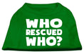 Load image into Gallery viewer, Pet Shirt "Who Rescued Who?"
