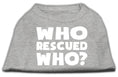 Load image into Gallery viewer, Pet Shirt "Who Rescued Who?"
