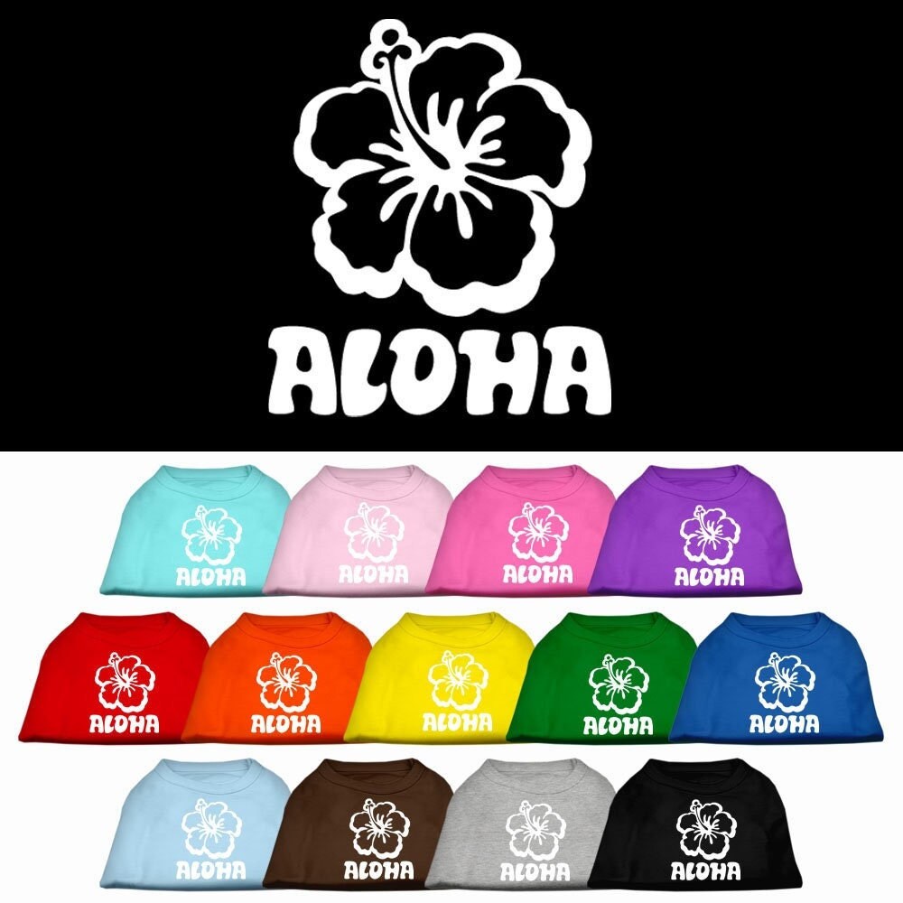 Pet Shirt "Aloha Flower"