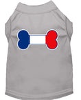 Load image into Gallery viewer, Pet Dog & Cat Shirt Screen Printed, "Bone Flag France"
