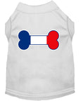 Load image into Gallery viewer, Pet Dog & Cat Shirt Screen Printed, "Bone Flag France"
