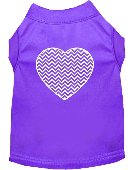 Pet Shirt "Chevron Heart"