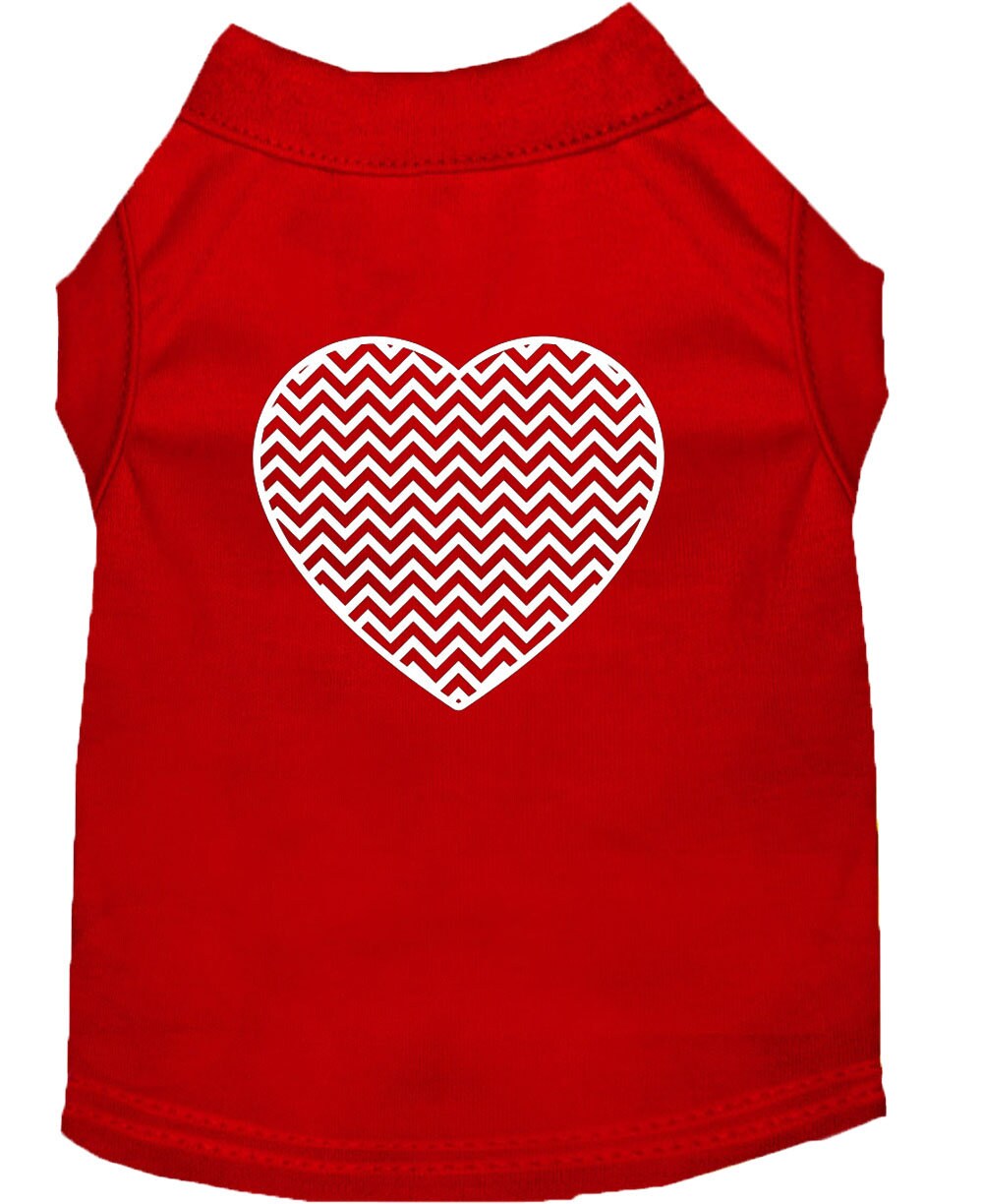 Pet Shirt "Chevron Heart"