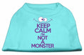 Load image into Gallery viewer, Pet Dog & Cat Shirt Screen Printed, "Keep Calm I'm Not A Monster"
