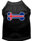 Load image into Gallery viewer, Pet Dog & Cat Shirt Screen Printed, "Bone Shaped Iceland Flag"
