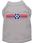 Load image into Gallery viewer, Pet Dog & Cat Shirt Screen Printed, "Patriotic Star Paw Print"
