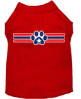 Load image into Gallery viewer, Pet Dog & Cat Shirt Screen Printed, "Patriotic Star Paw Print"
