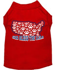 Load image into Gallery viewer, Pet Dog & Cat Shirt Screen Printed, "God Bless The USA"

