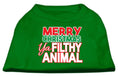 Load image into Gallery viewer, Christmas Pet Dog & Cat Shirt, "Merry Christmas Ya Filthy Animal"
