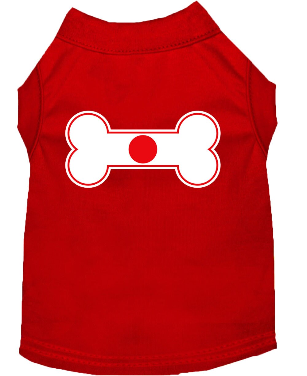 Pet Shirt "Bone Shaped Japan Flag"