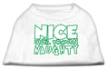 Load image into Gallery viewer, Christmas Pet Dog & Cat Shirt Screen Printed, "Nice Until Proven Naughty"
