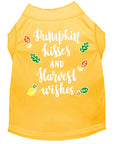 Load image into Gallery viewer, Pet Dog and Cat Shirt Screen Printed, "Pumpkin Kisses & Harvest Wishes"
