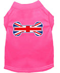 Load image into Gallery viewer, Pet Dog & Cat Shirt Screen Printed, "Bone Shaped United Kingdom Flag"
