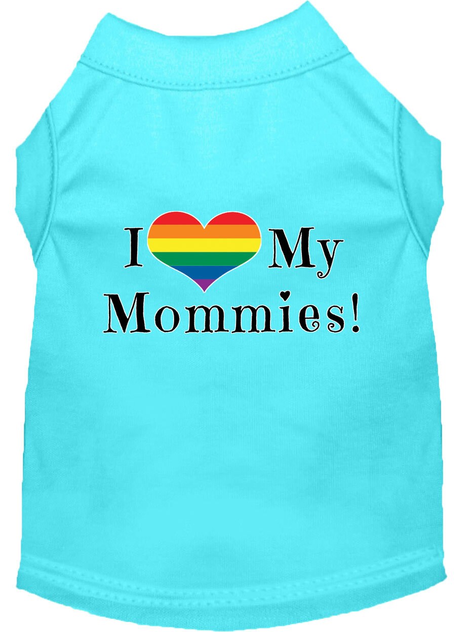 Pet Shirt "I Heart My Mommies"