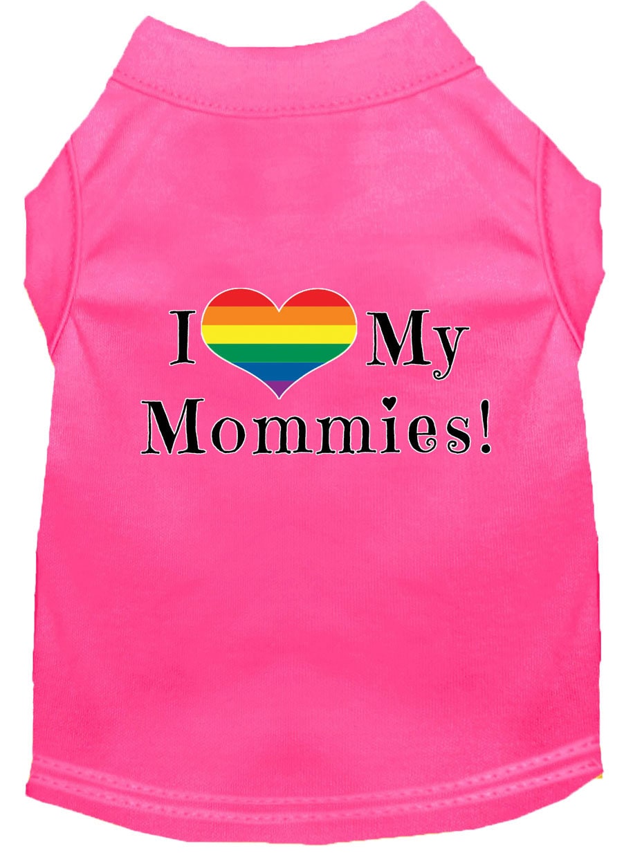 Pet Shirt "I Heart My Mommies"