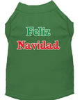 Load image into Gallery viewer, Christmas Pet Shirt, "Feliz Navidad"
