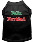 Load image into Gallery viewer, Christmas Pet Shirt, "Feliz Navidad"
