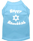 Load image into Gallery viewer, Hanukkah Pet Dog & Cat Shirt Screen Printed, "Happy Hanukkah"
