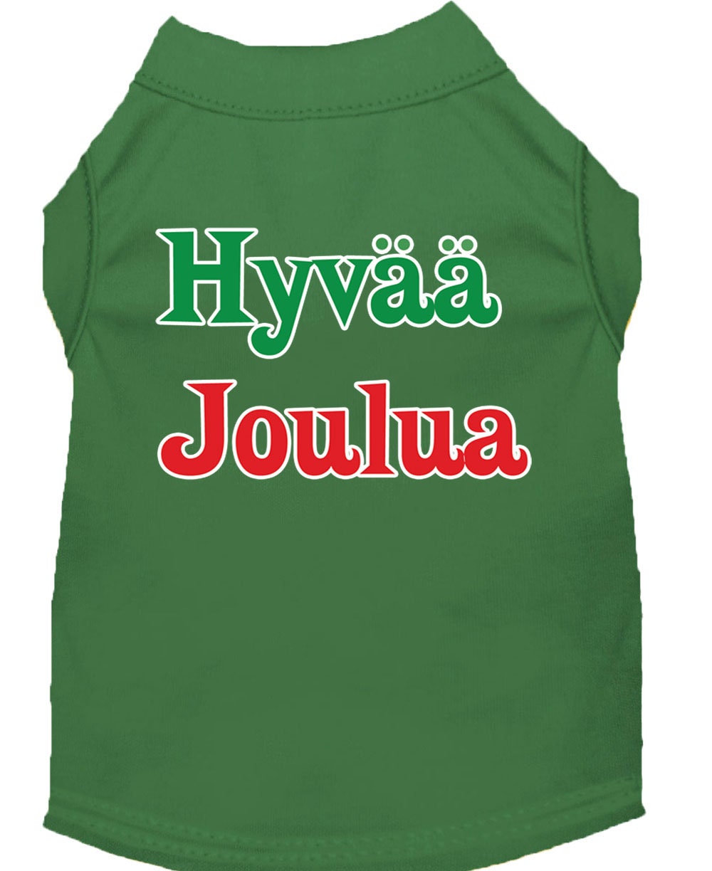 Christmas Pet Shirt, "Hyvaa Joulua"