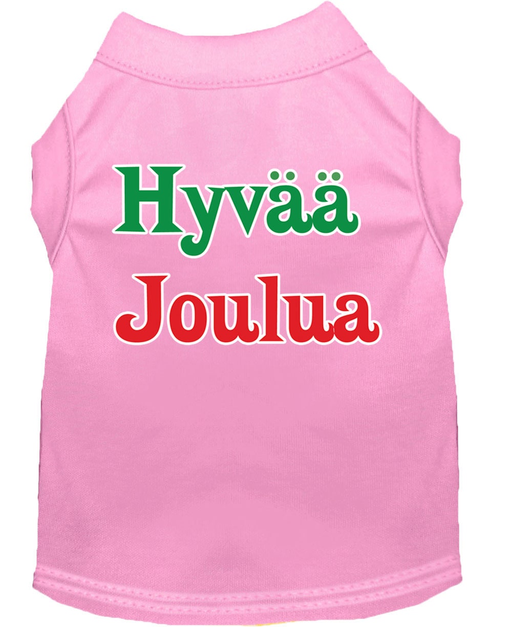 Christmas Pet Shirt, "Hyvaa Joulua"