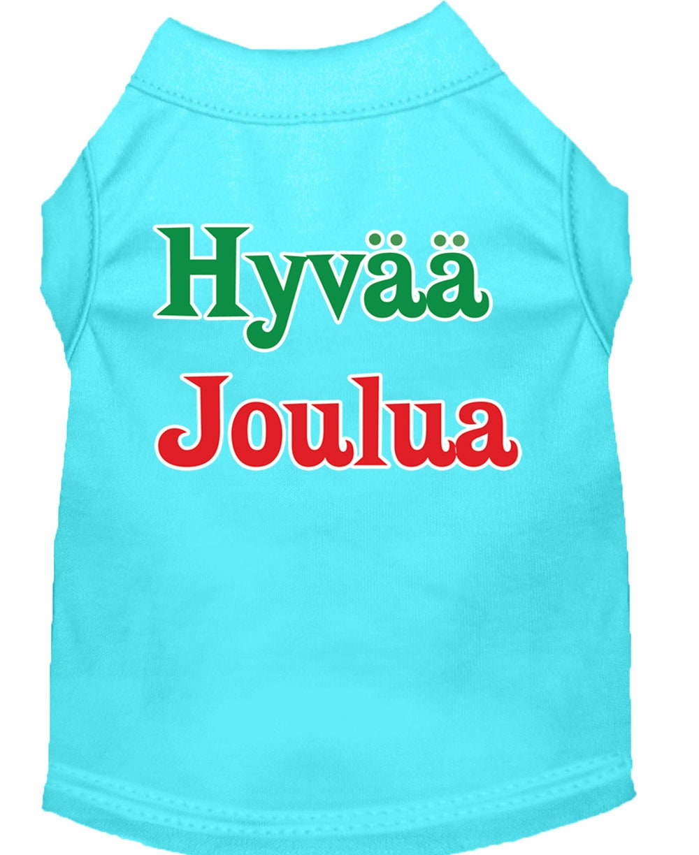 Christmas Pet Shirt, "Hyvaa Joulua"