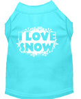 Load image into Gallery viewer, Christmas Pet Shirt, "I Love Snow"
