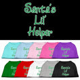 Load image into Gallery viewer, Christmas Screenprinted Dog Shirt, "Santa's Lil Helper"
