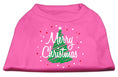 Load image into Gallery viewer, Christmas Screenprinted Dog Shirt, "Scribble Merry Christmas"
