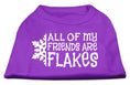 Load image into Gallery viewer, Christmas Screenprinted Dog Shirt, "All My Friends Are Flakes"
