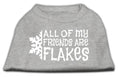 Load image into Gallery viewer, Christmas Screenprinted Dog Shirt, "All My Friends Are Flakes"
