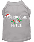 Load image into Gallery viewer, Christmas Screenprinted Dog Shirt, "Aberdoggie & Fetch"
