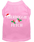 Load image into Gallery viewer, Christmas Screenprinted Dog Shirt, "Aberdoggie & Fetch"
