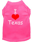 Load image into Gallery viewer, Pet Dog & Cat Shirt Screen Printed, "I Love Texas"
