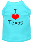 Load image into Gallery viewer, Pet Dog & Cat Shirt Screen Printed, "I Love Texas"
