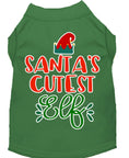 Load image into Gallery viewer, Christmas Pet Dog & Cat Shirt Screen Printed, "Santa's Cutest Elf"
