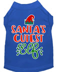 Load image into Gallery viewer, Christmas Pet Dog & Cat Shirt Screen Printed, "Santa's Cutest Elf"
